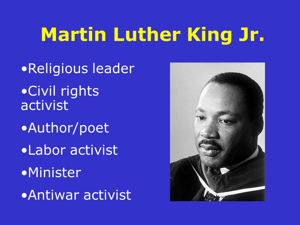 Martin luther king civil rights leader